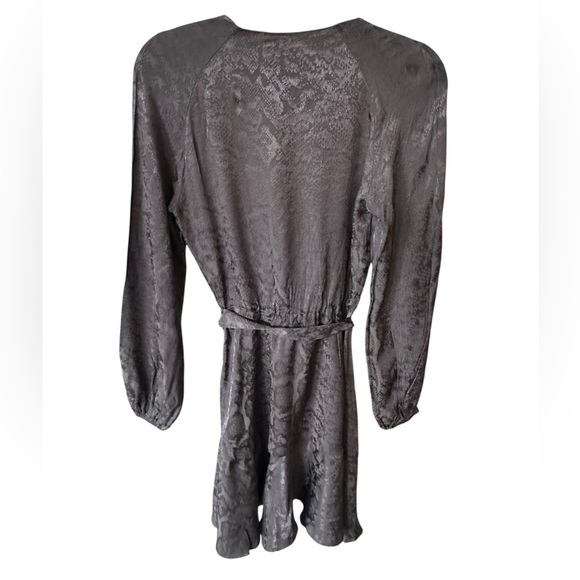 Karen Millen Charcoal Patterned Dress size 4 - Picture 3 of 8